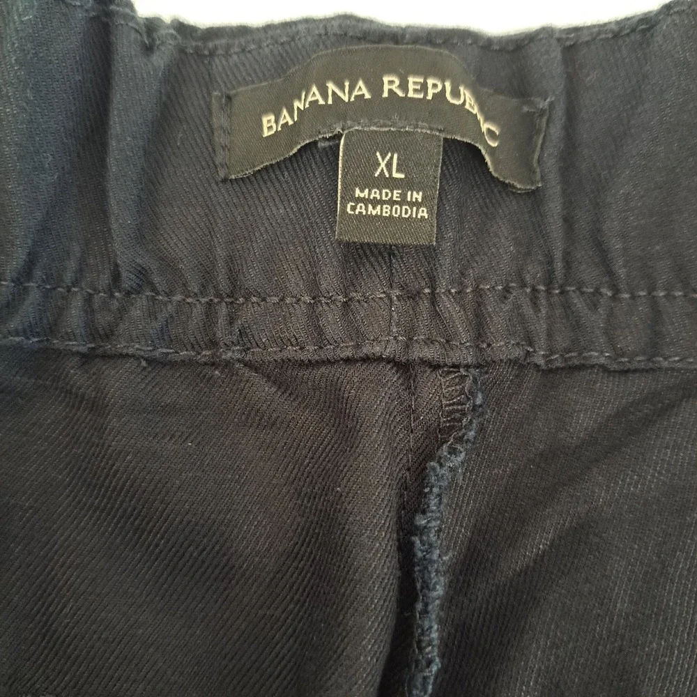 Banana Republic Womens Pants XL Black NWT Tapered Crop 1862-252